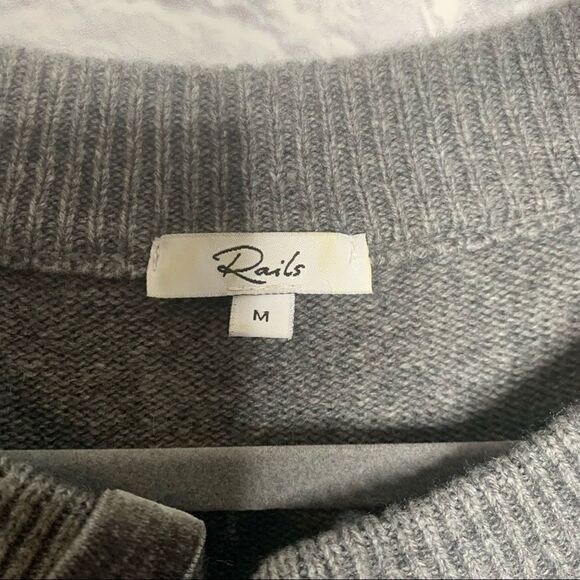 Rails Cashmere Wool Blend Olivia Lace Up Sweater C32 - Picture 11 of 14